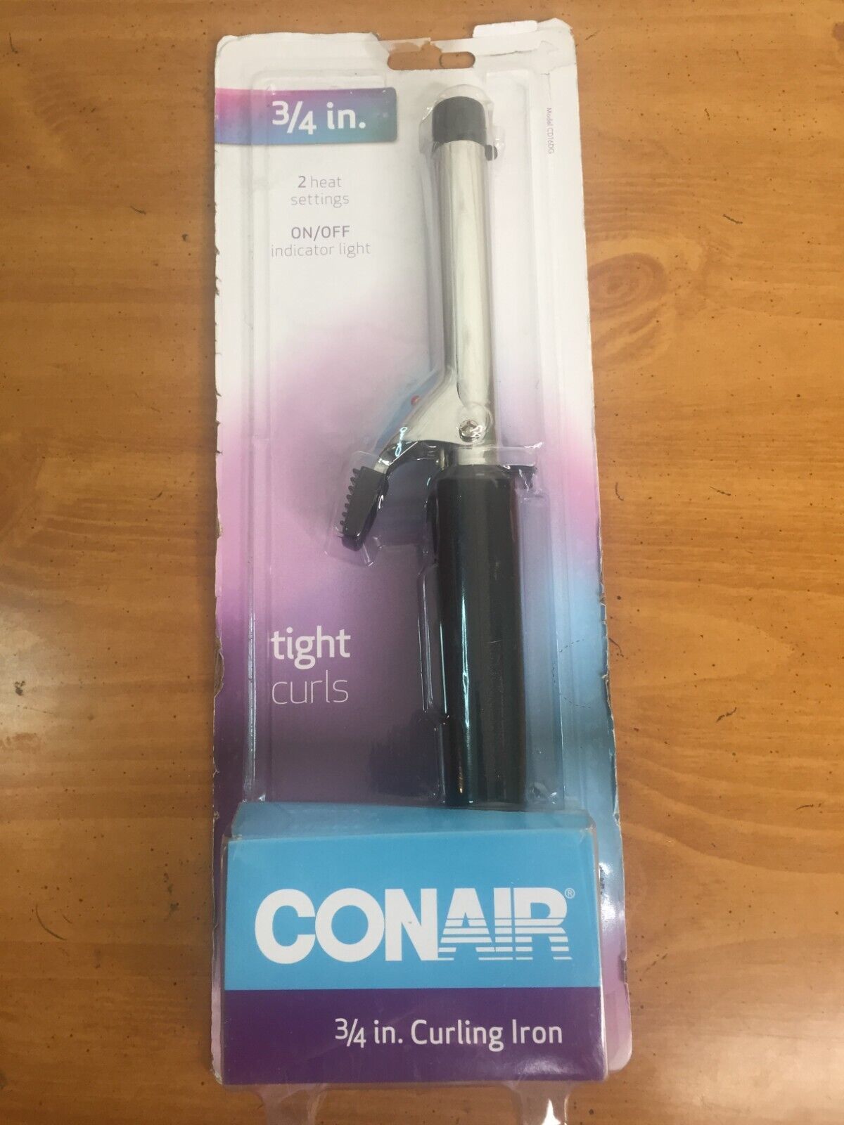 Primary image for Conair 3/4" Curling Iron Model CD16DG - 2 Heat Settings - New in Damaged Package