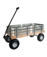 HEAVY DUTY LOADMASTER GRAY WAGON - Beach Garden Utility Cart AMISH MADE ... - $389.97