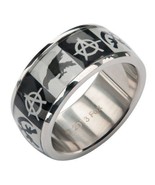 Sons of Anarchy Stainless Steel Anarchy Logo Ring (6), Silver/Silver - $22.99