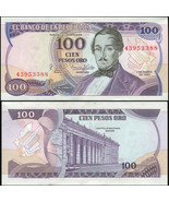 Colombia 100 Pesos oro. 01.01.1980 Paper UNC. Banknote Cat# P.418b - £4.57 GBP