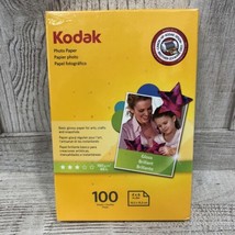 Kodak 4x6 Gloss Photo Paper 100 Sheet Pack Instant Dry New In Box Sealed - $13.86
