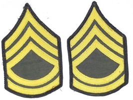 Army Sergeant First Class SFC E7 Embroidered Patches 3&quot; X 4 3/4&quot; - $13.99