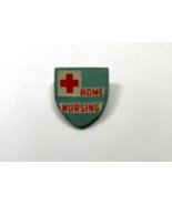 Vintage American Red Cross Home Nursing Pin Wood/Cloth - $9.03