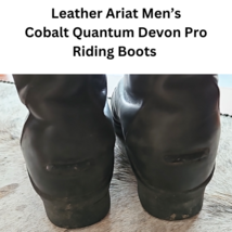 Ariat Mens Cobalt Quantum Devon Pro Riding Boots Zip Black 10 1/2 D USED image 6