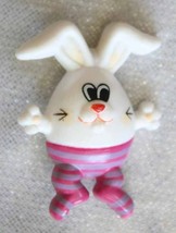 Super Cute Russ Easter Egg Bunny Rabbit Brooch 1980s vintage - $12.95