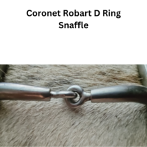 Robart Coronet D Ring Snaffle Stainless Steel Horse Bit copper inlay USED image 4