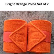 Bright Orange PRI Dressage Saddle Pad Set of 2 Orange Polos USED image 4