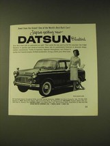 1960 Datsun Bluebird Car Ad - Jewel from the Orient! - $14.99