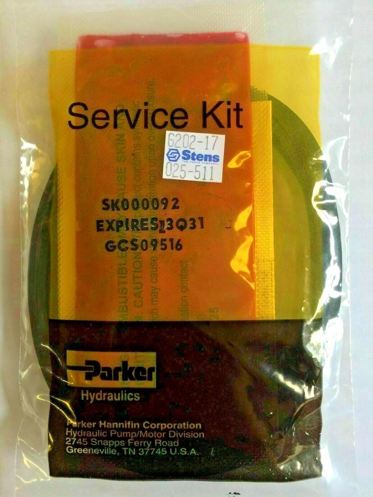 Stens 025511 Mower Parker Wheel Motor Seal Kit Parker SK000092 TF TG