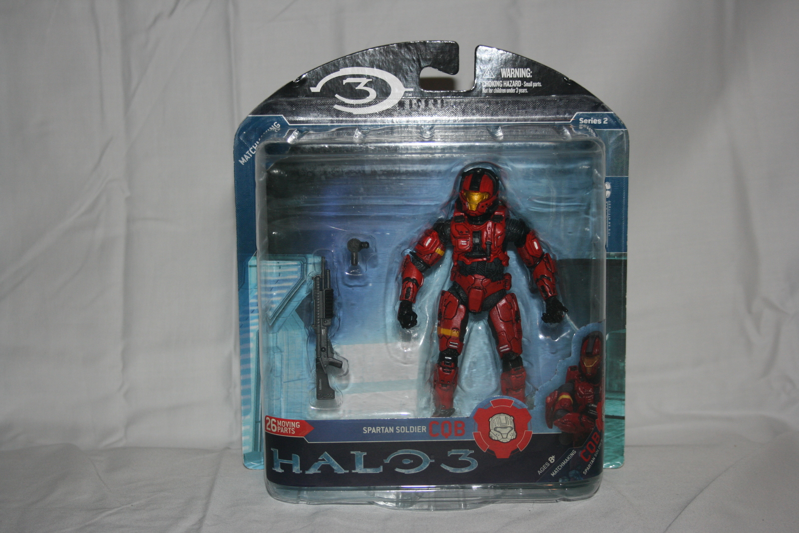 Halo 3 Series 2 Red CQB Spartan Soldier Action Figure