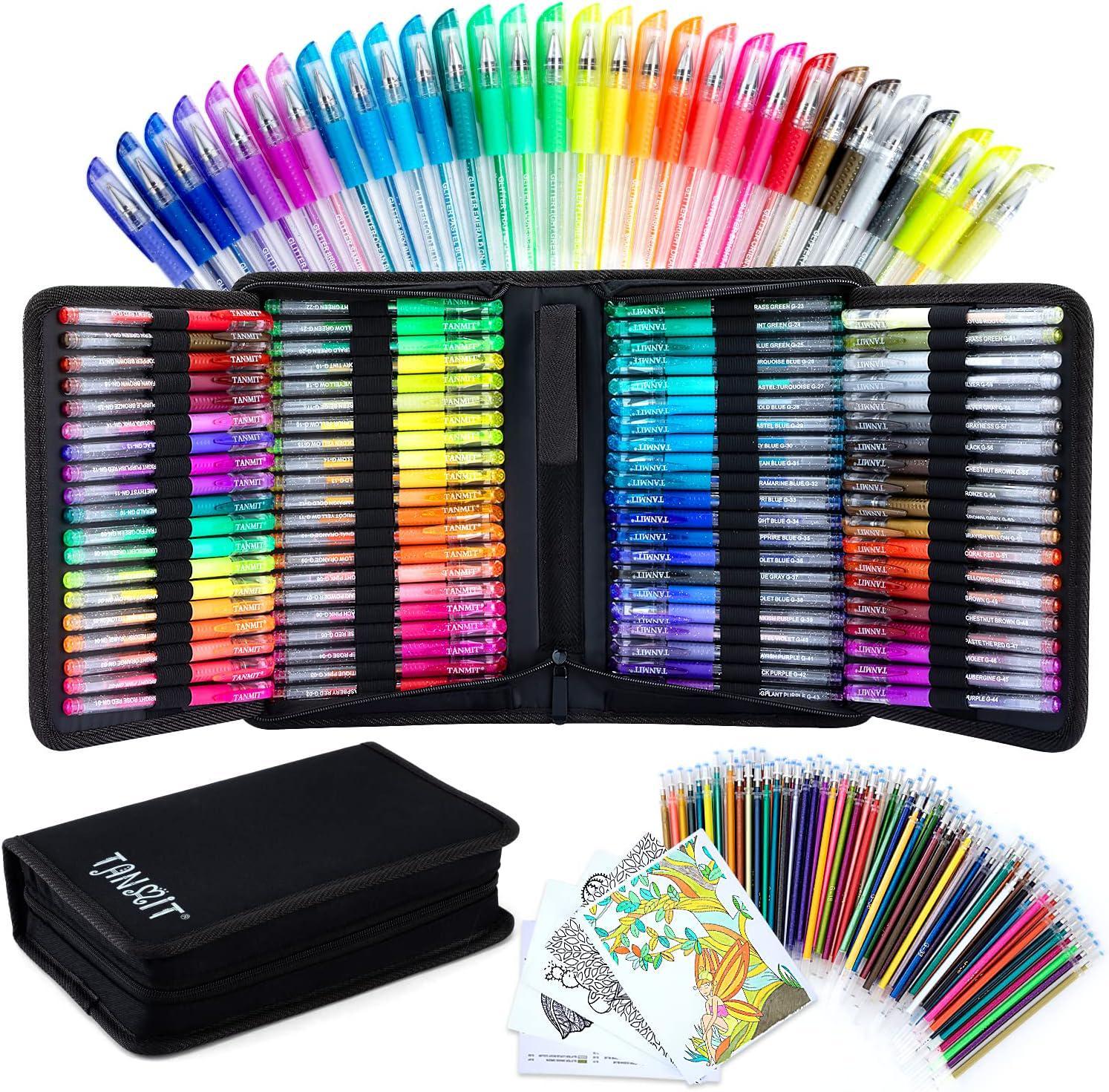 Generic Colored Pens - Gel Pens - Adult Coloring Pens - Glitter