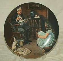 Norman Rockwell The Storyteller Collector Plate Edwin M Knowles F19645 - $19.79