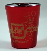 Walt Disney World 40th Anniversary Etched Shot Glass - $24.74