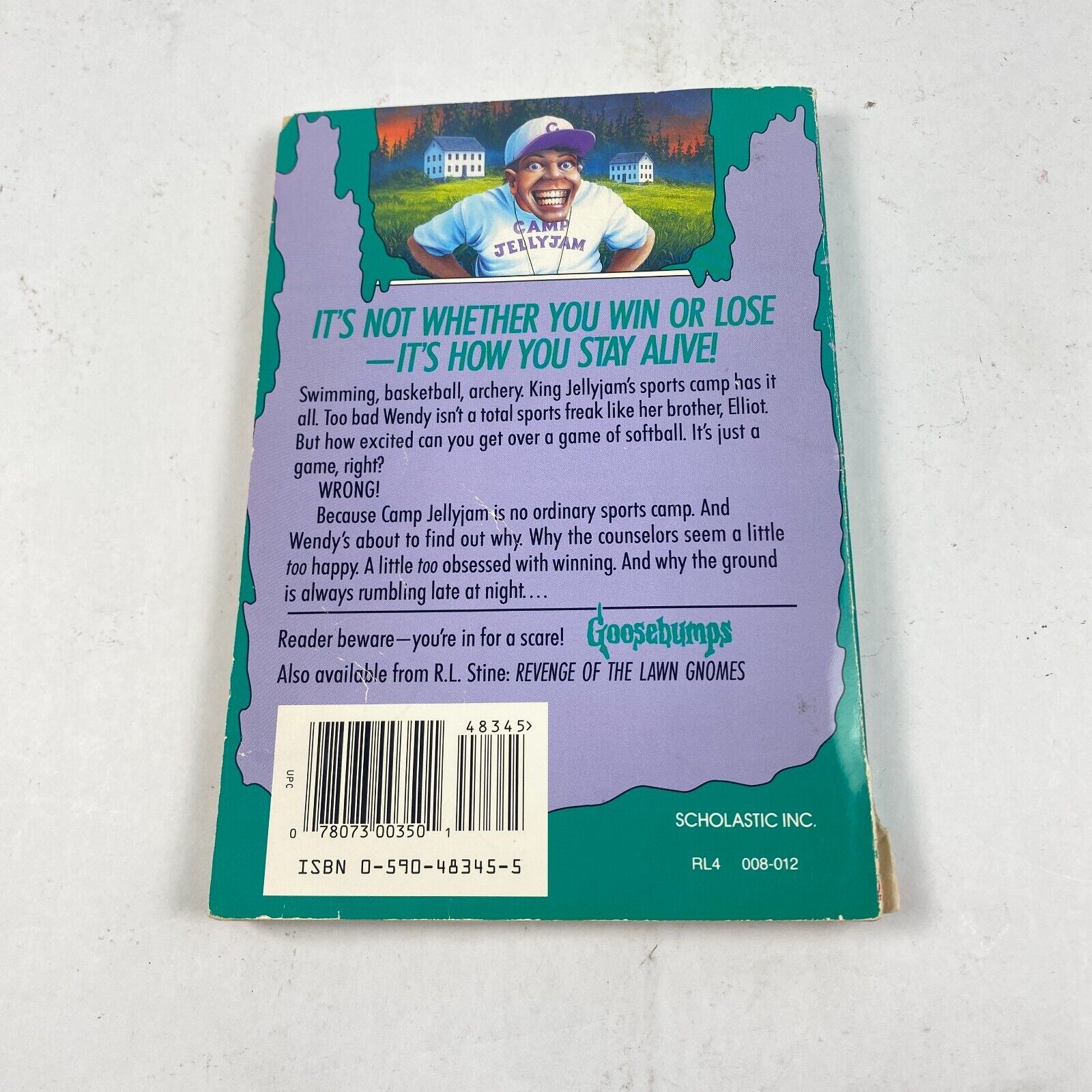 Goosebumps The Horror At Camp Jellyjam R.L. Stine Book 33 Scholastic 1995 Books