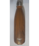 S'well Bottle 17 oz  Water Bottle Stainless Steel Teak Wood - $8.42