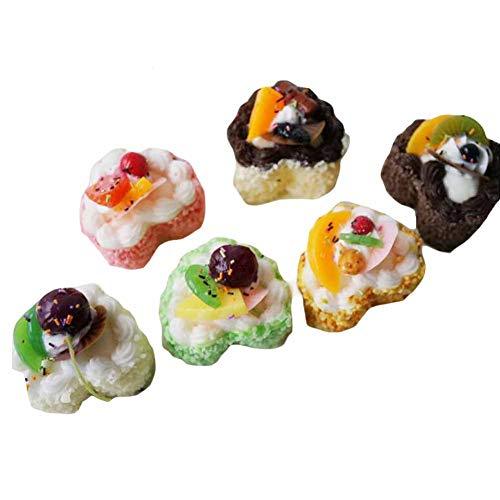 Primary image for Panda Legends 6 Pieces Heart Artificial Cake Fake Cake Model Party Decoration Ba