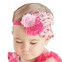 Beautiful Baby Girl Headband Cute Feather Apparel Accessory Pink (1~4Y)