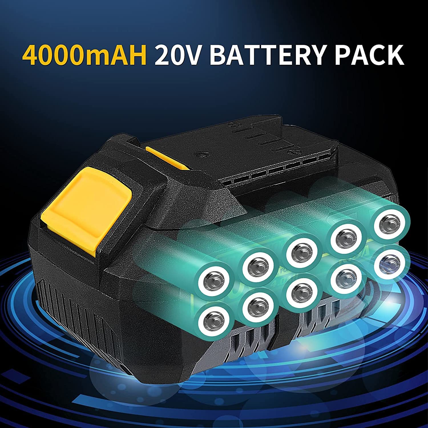 DEWALT, 20V MAX Compact Battery 4.0Ah 2-Pack, Volts 20 Battery Type Lithium- ion, Batteries (qty.) 2 Model# DCB240-2