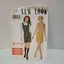  NEW LOOK #6546-LADIES CUTE - EASY SLEEVELESS DRESS or JUMPER PATTERN 8-... - $2.95