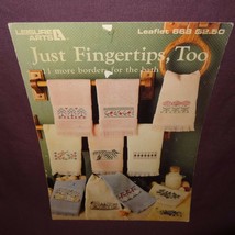 Just Fingertips Too Towels Cross Stitch Pattern Booklet 668 1988 11 Designs - $7.99
