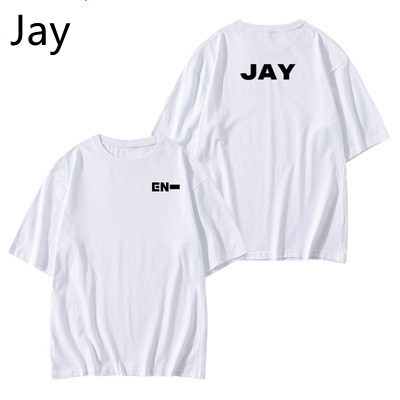 Kpop For ENHYPEN Logo SUNGHOON T-shirt Cotton MEN and WOMEN Crew Neck T  shirt