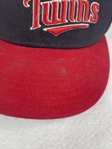 Minnesota Twins Spell Out Hat Cap Snapback New Era Red Blu Baseball Buxt... - $14.81