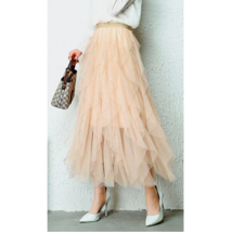 Tiered Tulle Maxi Skirt Full Tulle Layered Skirt Outfit Wedding Tulle Tutu Skirt
