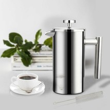 BODUM Caffettiera Shatterproof Plastic French Press Coffee Maker, 34 Ounce,  White 