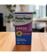 Bausch + Lomb PreserVision Areds Soft Gels 120 Softgels EXP 12/2023 Orig... - $16.65