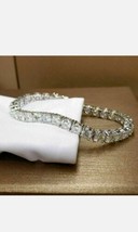 10.00CT Round Cut Simulated Diamond Tennis Bracelet 14k White Gold Plated - $126.54