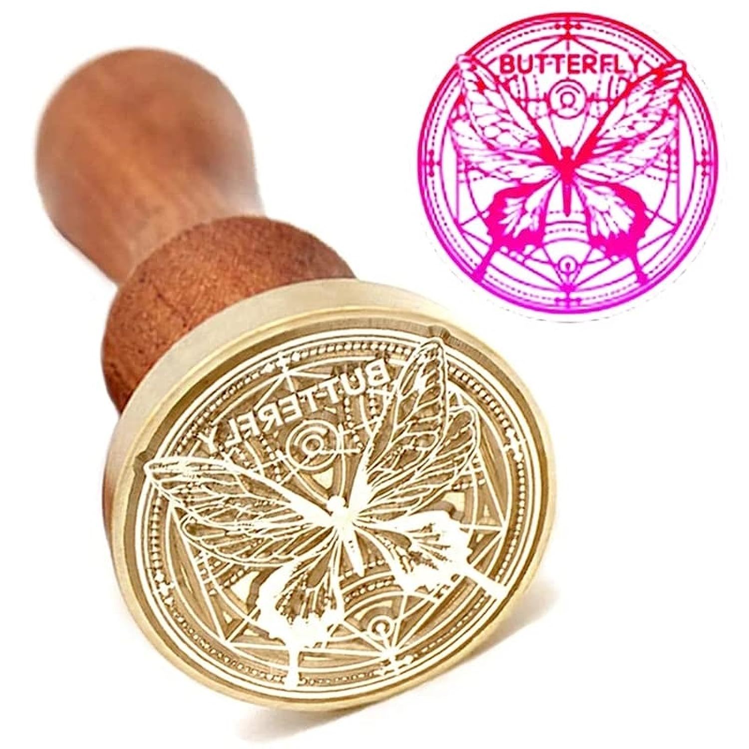 Wax Seal Stamp Butterfly Sealing Wax Stamps Insect Retro Wood