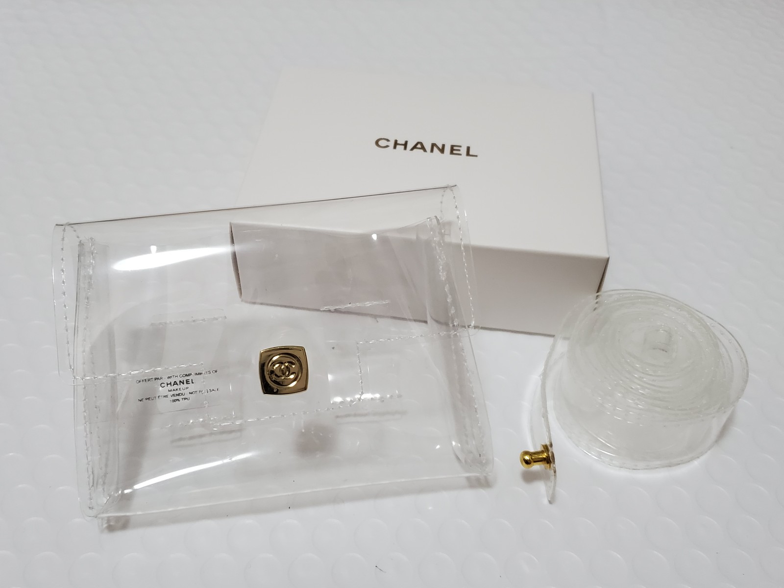 Chanel Makeup Transparent Small Size PVC Waist Bag w/ Belt VIP Gift New in Box