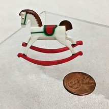  Tiny Merry Mini  Rocking Horse With Christmas 1985 Written on One Runner  - $5.93