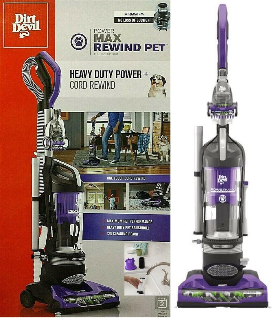 Dirt DevilPower Max Rewind PetCordedBaglessDogCatVacuum Cleaner