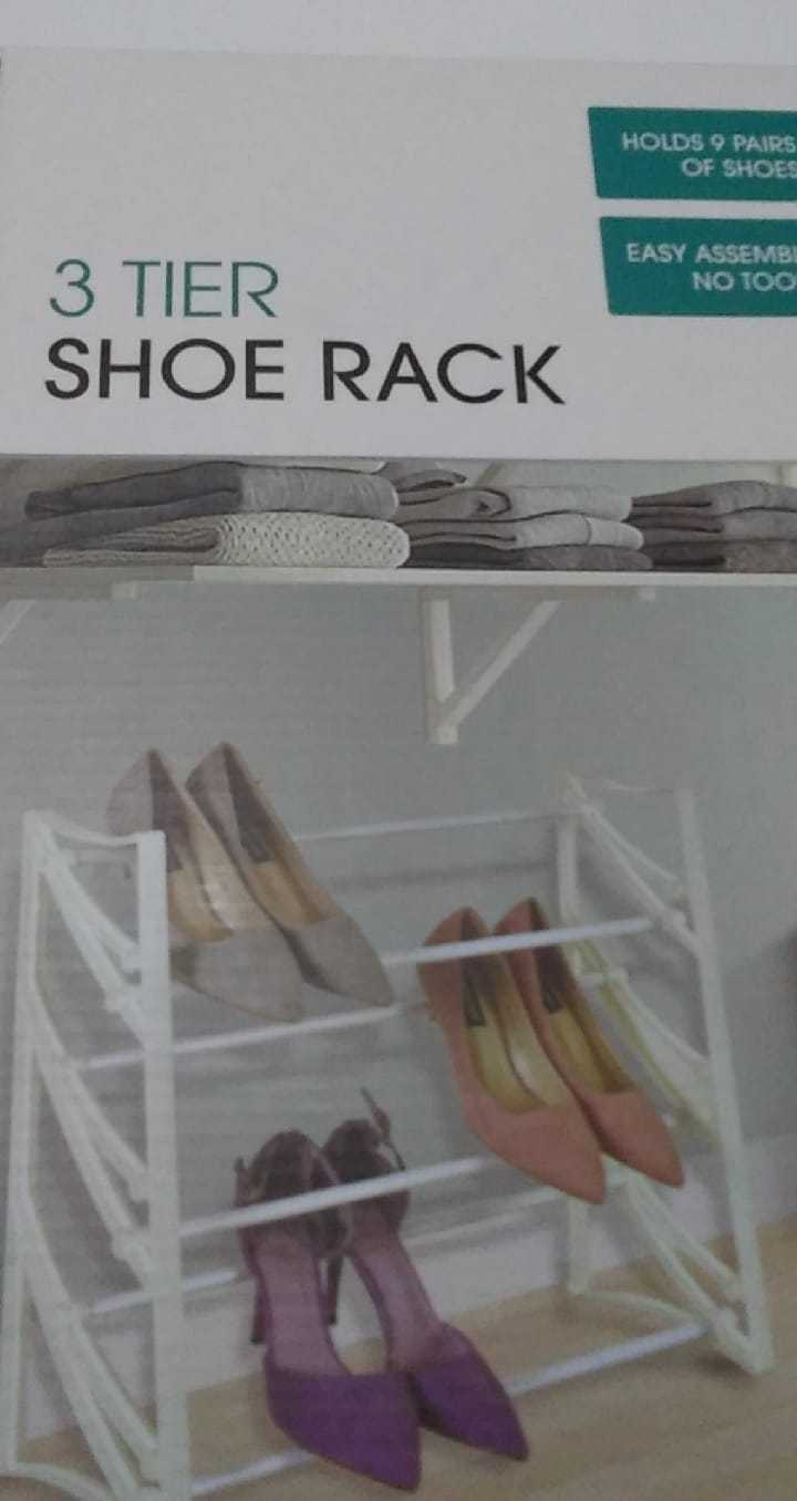 Lgaqcox 2 Pcs of 4 Tier Shoe Rack Free Standing Shoe Racks for Closet