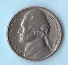 1962 D Jefferson Nickel - Circulated - Strong Features Moderate Wear - $6.99