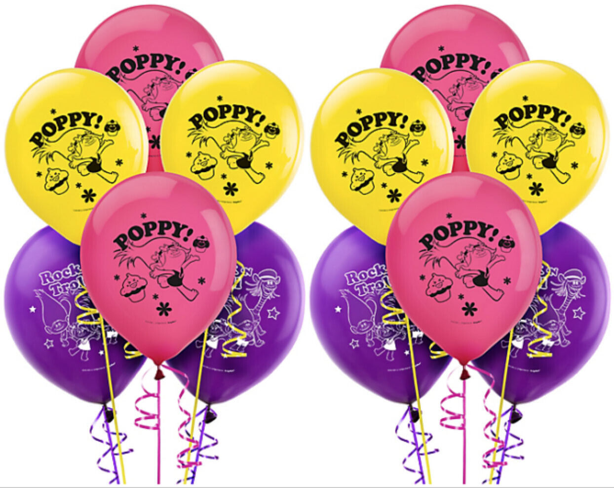 Trolls Poppy Latex Balloons~Dreamworks Trolls Themed Party Latex ...