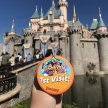 Disney Parks 3&quot; Button Pin 1st Time DW Pin - $9.99