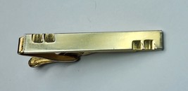 Vintage Tie Bar Clip Clasp Stay Gold Tone MCM Mid Century - $8.73