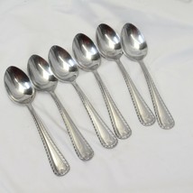 Reed &amp; Barton Wakefield Stainless Oval Soup Spoons 7.25&quot; Lot of 6 - $35.27
