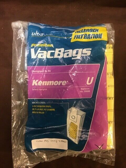 Kenmore 53294 Type O Vacuum Bags HEPA for Upright Vacuums Style 6 Pack