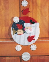 Plastic Canvas Santa Tissue Cover Peace Angel Reindeer Door Decoration Patterns - $10.99