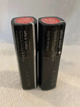 (2) Avon Ultra Color Lipstick - Rare - Matte Ruby Lipstick - $12.16
