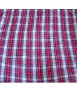  Red White Black Plaid Cotton Flannel Fabric Print 60 inches WIde - $22.99