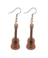 Lightweight Drop Hook Guitar Earrings Music Instruments Long Pendant Music Lover - $20.47