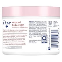 Dove Whipped Body Cream Dry Skin Moisturizer Pomegranate and Shea Butter Nourish image 4