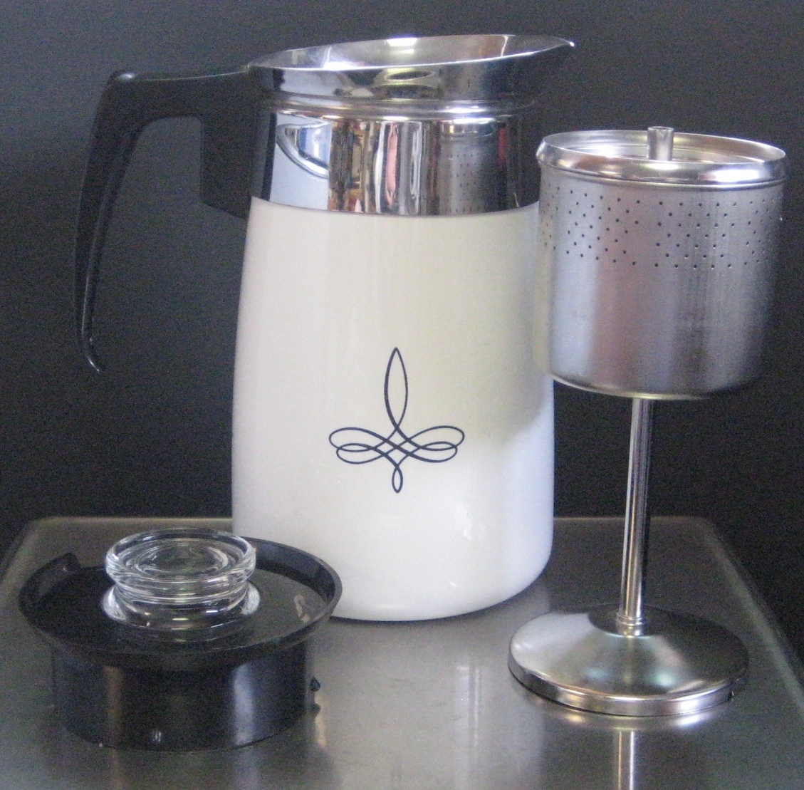 Vintage Corning Ware Percolator, Unfortunately, this was a …