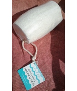 Natural Loofah Shrink Wrapped with Natural Fiber String for Hanging in Shower - $12.00