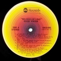 Bobby Vinton: Melodies of Love [12" Vinyl LP 33 rpm ABC Records ABCD-851] image 2